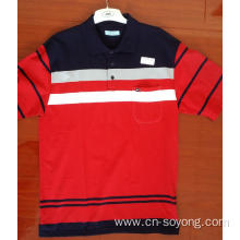 Fashion Yarn Dyed Short Sleeve Polo Shirts